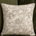 Off White & Beige Abstract Jacquard Square Cushion Covers