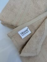 Beige Bamboo Ultra-Soft 450 GSM 2-Pcs Hand Towels - Image 3