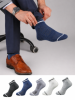 Bamboo Men Ankle Socks - Set of 5 - Image 5