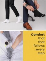 Triani Bamboo Men Ankle Socks - 3 Pairs - Image 3