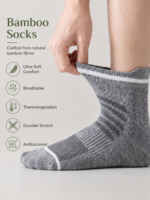 Triani Bamboo Men Ankle Socks - 3 Pairs - Image 4