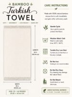 Bamboo Turkish Bath towel - Image 4