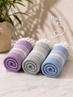 100% Bamboo Bath Towel Set of 3 | 225 GSM | Ultra Soft, Highly Absorbent & Quick Dry
