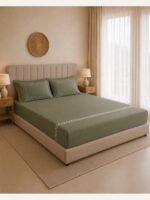100% cotton Bedsheet with 2 pillow cover - Image 4
