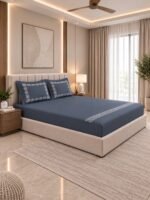 100% Cotton Bedsheet with 2 Pillow Cove - Image 2